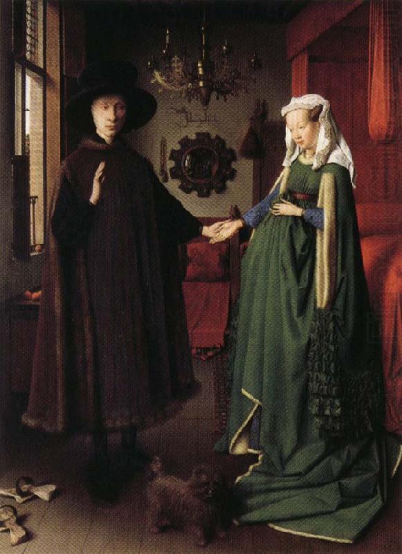 Jan Van Eyck Portrait of Giovanni Arnolfini and His Wife china oil painting image